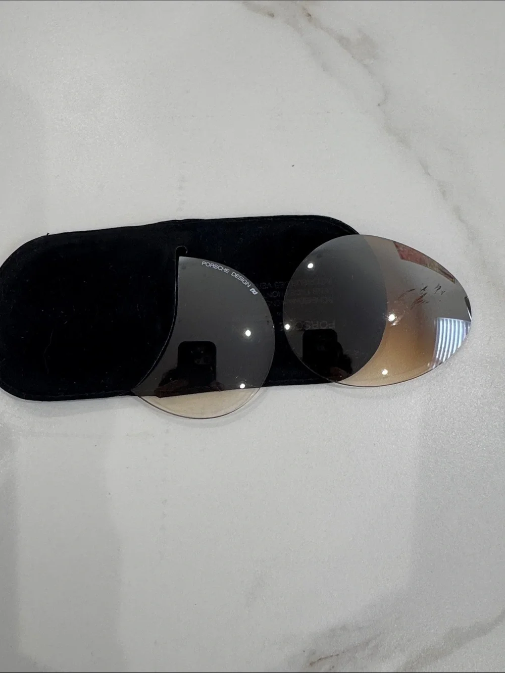 Porsche Design Red and Gold Aviator Sunglasses - Picture 12 of 13